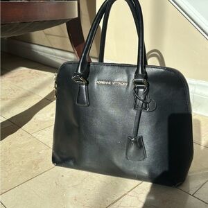 Adrienne Vittadini Black Satchel Bag